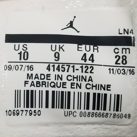 Air Jordan XIII 13 OG Shoes, White/Team Red/Black 414571-122, Mens Size 10 / 44 - Picture 12 of 12